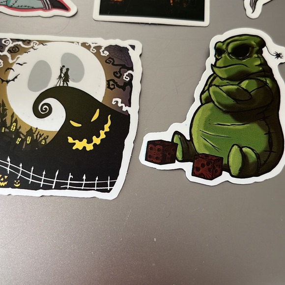Set of 6 Nightmare Before Christmas Waterproof Stickers - Picture 3 of 4